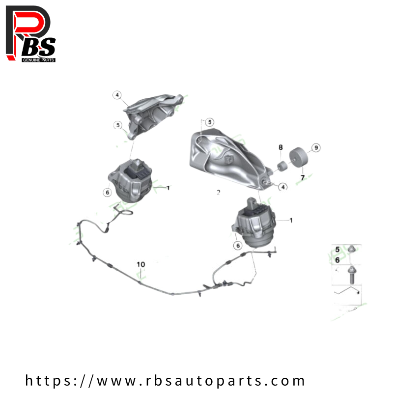 22116860489 22116860490 Engine Mount Left and Right fits BMW G20 G21 G28 G29 Z4 2019